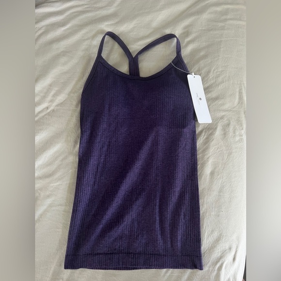 NWT CRZ Yoga Tank Built In Bra Berry Purple XS 0/2 - Picture 2 of 8